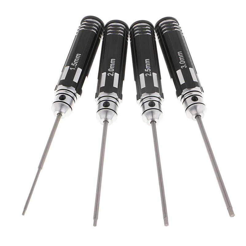 4PCS RC Repair Tools Head Hex Screw Drivers 1.5/2.0/2.5/3.0mm Kit for RC Car