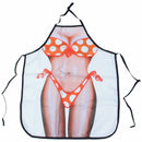 Polka Dot Bikini Sexy Kitchen Apron Funny Creative Cooking Aprons for Women X8K6