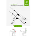 Aluminum Laptop Stand Adjustable Height Desktop Stand Folding Computer Holder bs