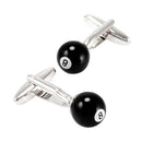 The Best Billiards Player Black Ball 8 Cufflinks For Men's Clothing Accessories