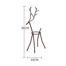 Creative Hydroponic Plant Transparent Glass Vase With Iron Deer Design Stan Q5C9