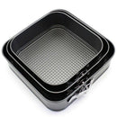 3Pcs/Set 8/9/10 Inches Square Carbon Steel Non Stick Spring Form Cake Bakin