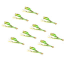 4 Pieces Mini Green Leaf Leaves Enamel Alloy Charms Pendant Jewelry Crafts