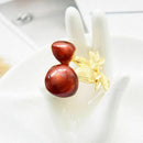Enamel Red Cute Mushroom Brooches for Women Men's Zinc Alloy Plants Banquet
