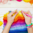 8x Crochet Hook Set Ergonomic Yarn Grip Kit Knitting Needle Tool Sewing N7Q4