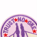 trust no one Iron On Patches Embroidered Sewing Patch Clothes Stickers Patch  BX