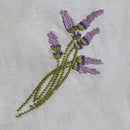 2x Small White Drawstring Gift Bag Cotton Cloth Jewelry Pouch Wedding Embroidery