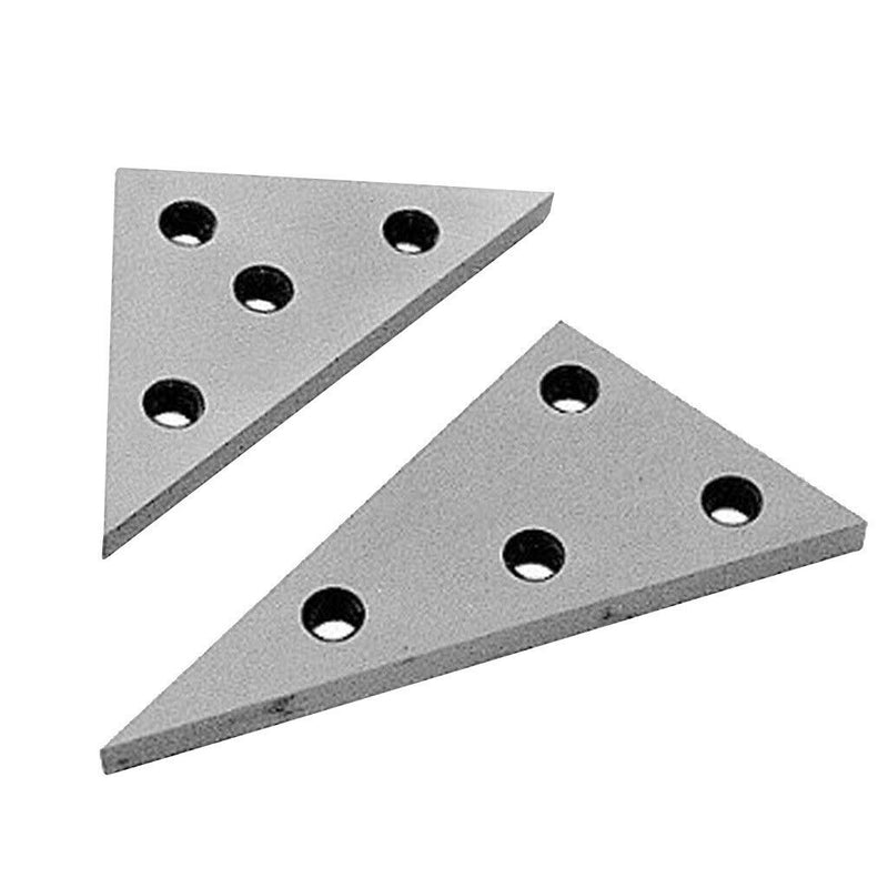 Solid Steel 30-60-90 Angle Blocks and 45-45-90 Angle Plate Set Plates (2pcs Set)