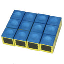 One Dozen 12Pcs No-slip Cue Tips Chalk Billiard Pool Table for Snooker