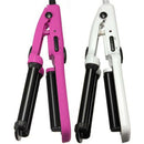 White Uk Plug Mini Ceramic Hair Crimper Curler Curling Iron Tong Waving Wan