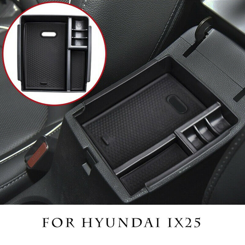For Hyundai Creta ix25 Storage Box Arm Rest Center Console Glove Bin Containe3C