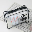 Unisex TPU Transparent Waterproof Cosmetic Bag Travel Makeup Organizer Case A