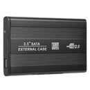 2.5 inch Hard Disk Case Aluminum Alloy SATA USB2.0 External Hard Drive Case