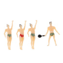 40x HO Gauge Painted 1:100 Peoples Miniatures Swimmer Set Layout Diorama