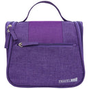 Purple Vanity Women Men Toilet Toiletry Kit Cosmetic Makeup Make Up Bag Cas