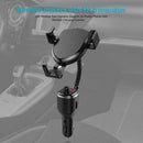 Car Phone Holder Wireless Charger Support Dual USB Charging  MP3 FM Transmitter