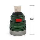 USB LED Power Bank Flashlight Head Lamp 3W Extension Light Torch