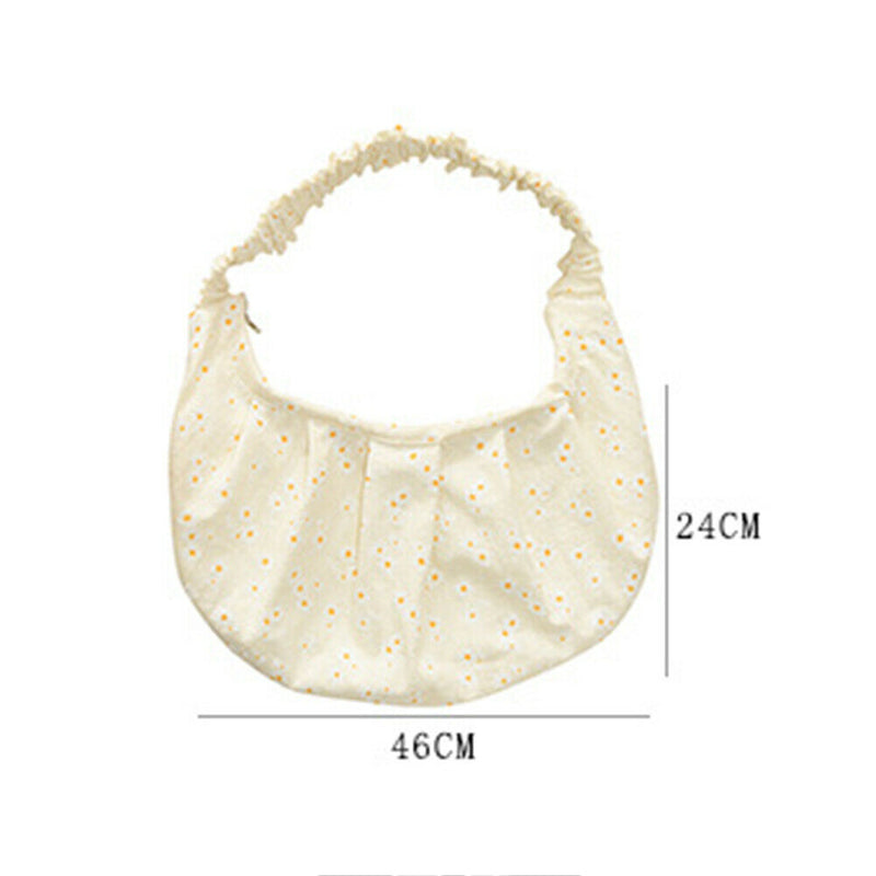 Daisy Flower Women Crossbody Bags Canvas Portable Reusable Large Capacity Daily
