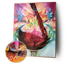 Wine Cup DIY Diamond Painting 5D Full Round Drill Rhinestone Cross Stitch