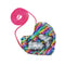 Baby Heart Shoulder Handbags Kids Girls Sequins Crossbody Bags (Multicolor)