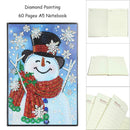 DIY Christmas Snowman Special Shaped Diamond Painting 60 Pages A5 Notebook