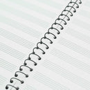 Black A4 40 Pages Blank Sheet Music Manuscript Paper / Staff Paper / No DMB