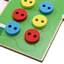 Kids Montessori Educational Toys Children Beads Lacing Board Wooden Toys