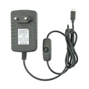 US Plug 5V 3A Micro USB Charger Power Supply Adapter for Raspberry Pi w/switch