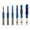 6Pcs 1/4 Hex Shank Hss Metric Thread Tap Hss Drill Bits Spiral Tap Hand Scr J4D7