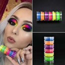 6Colour Metallic Glitter Shimmer Eyeshadow Neon Powder Pigment Eye Shadow Makeup