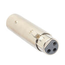 3 Pin XLR Male Plug To Female (Female) Audio Signal Converter Adapter