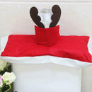 3pcs/set Elk Toilet Seat Cushion+ Tank Cover+ Foot Mat Christmas Ornaments