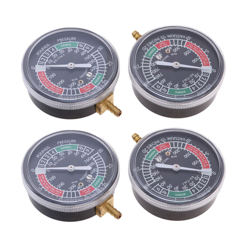 4 Motorcycle Carburetor Carb Synchronizer Vacuum Gauge Sync Dial Guage