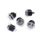 5x Car 12V Round Rocker Boat Toggle SPST ON/OFF Switch + Waterproof Cover JR