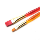6 PCS Nylon Fan Paint Brush Set For Watercolor Oil Acrylic Gouache Painting