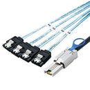 Mini Sas 26Pin (Sff-8088) Male To 4 Sata 7Pin Female Cable, Mini Sas Host/C J9M9