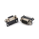 1Pair RS232 DB9 DR9 Male 9-pin Serial Port 9-pin Female Connector Curved L NMS.