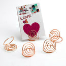 24 Pcs Table Number Holders Ring Shape Card Holder Circle Stereo Note Pad M Z5X3