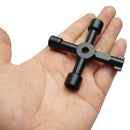 1Pcs Black Key Spanner Triangle Key Spanner In Multi-function Electrical Cabinet