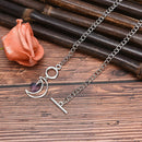 Fashion Love Heart Moon Pendant Choker OT Buckle Neckalce Jewelry Accessorie Gw
