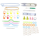60Pcs DIY Crochet Hooks Needles Stitches Knitting Craft Case Weaving Sewing ToFT