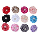 12pcs Kid Baby Girl Toddler Cute Chiffon Rose Flower Lace Hairband Headwear