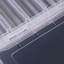 Double Sided 14 Compartments Plastic Fishing Lure Tackle Box Fishing Case
