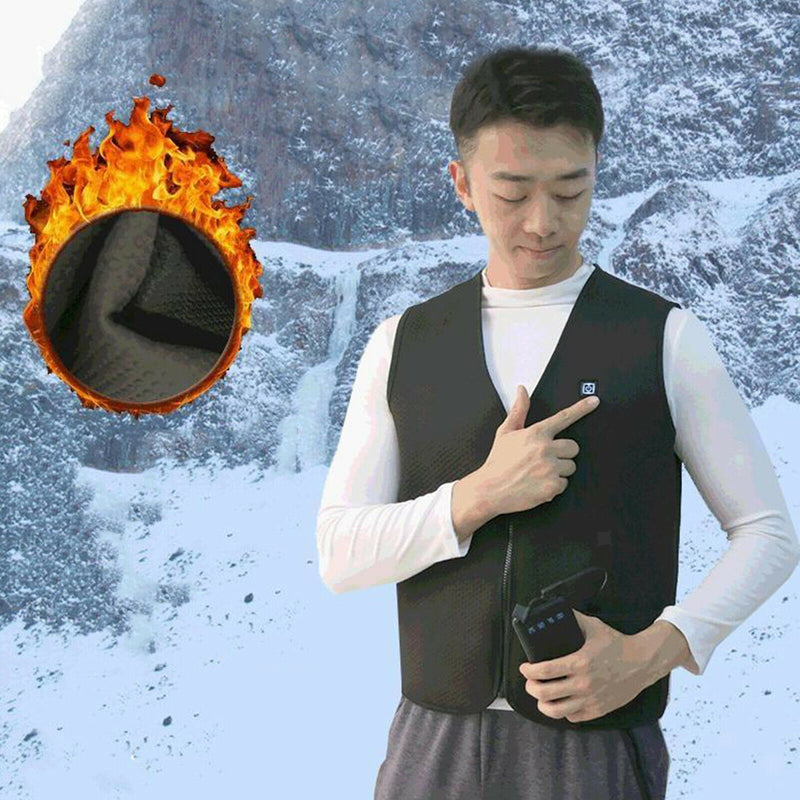 Electric Vest Heated Cloth Jacket USB Heating Warmer Vest for Winter Outdoor