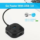USB Hub USB 3.0 Hub Multi USB Splitter Adapter 4 Ports Speed Mini Hubs For PC