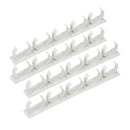 Kitchen Organizer Rack 4 Strips Cabinet Door Spice Clips for 20 Spice Jars Total