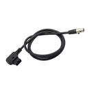 For TV Logic Monitor 4pin Mini XLR to D-tap Coiled Spring Power Cable 3 Pack