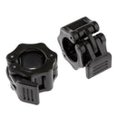 1 Pair Dumbbell Barbell Attachments Clamps Lock Clip for Gym Fitness 30mm Black