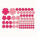Set Kids Bedroom Home Self Adhesive Nursery Flowers Pattern Wall Stickers