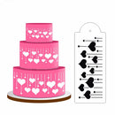 Hanging Heart Cake Stencil Fondant Designer Decorate Craft Cookie Baking Tool3C